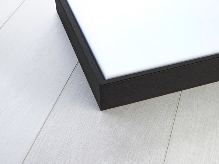 Рыбоводные загоны на острове Лундёйя с полярным сиянием I - Рамка для холста