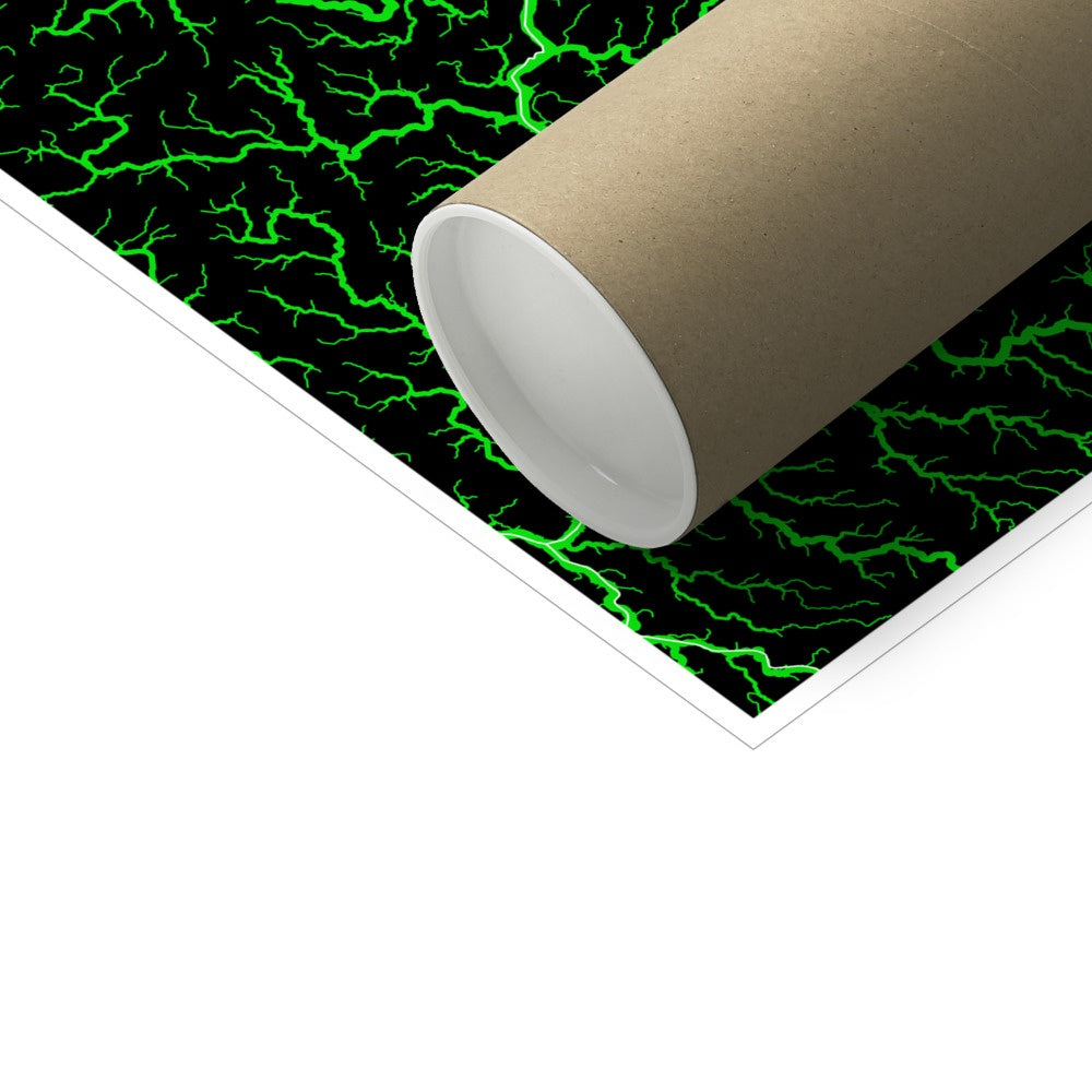 Carte personnalisée du bassin fluvial de Pennsylvanie Photo Art Print