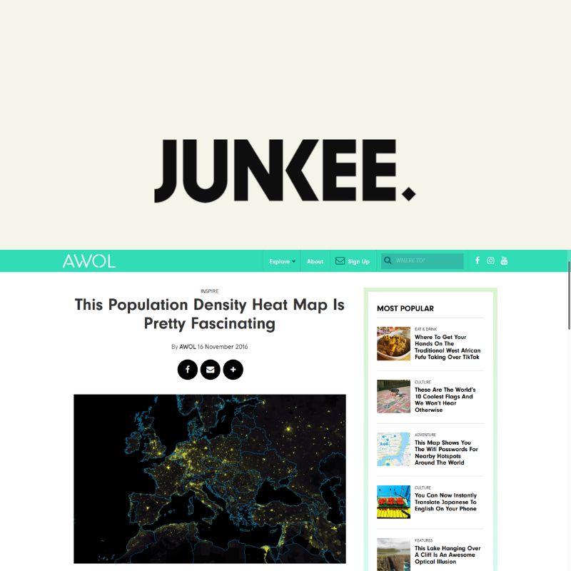 Screenshot of article about Grasshopper Geography on Junkee