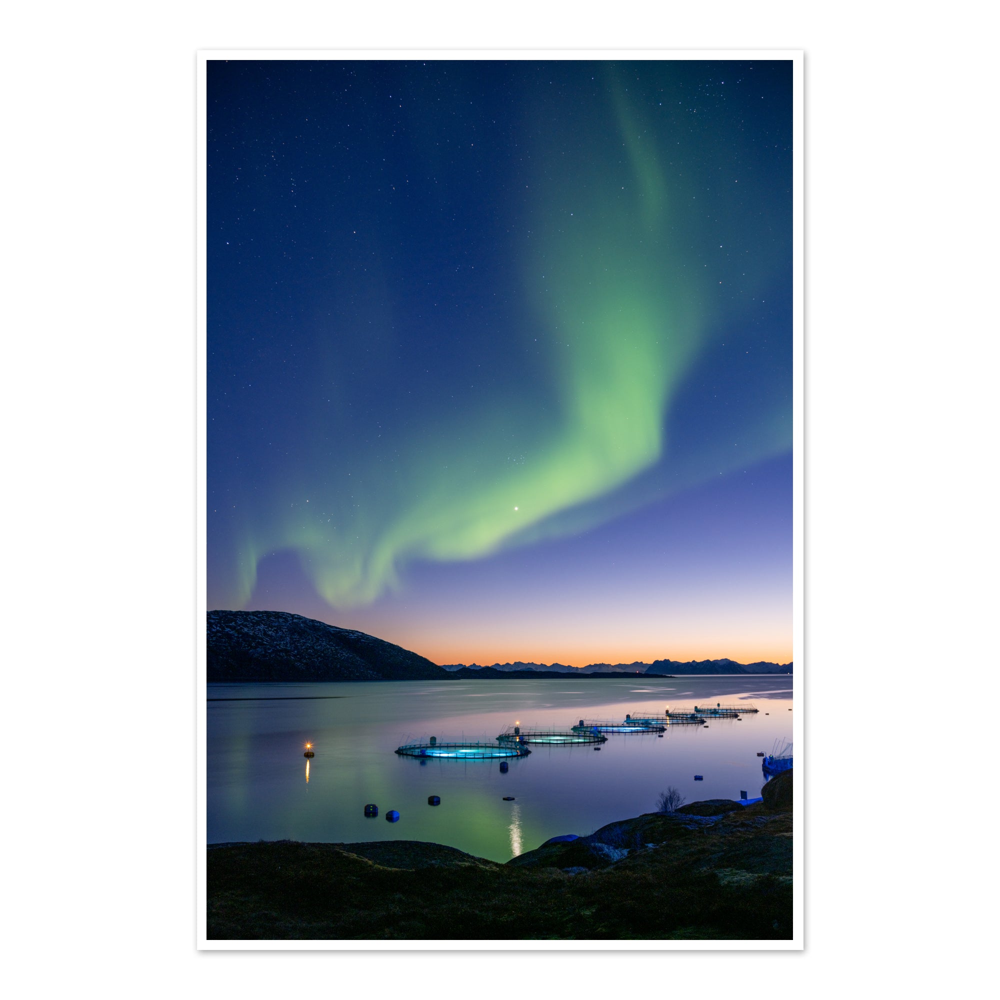 Night rainbow I Photo Art Print Geography