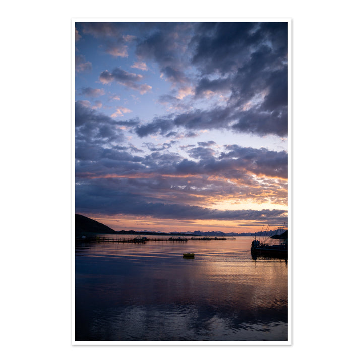 Coucher de soleil sur les enclos à poissons II - Hahnemühle Photo Rag Print