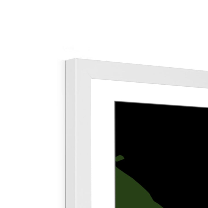 Ангола - Карта океанического водосборного бассейна, черная с легендой, версия 2 - Рамочная печать