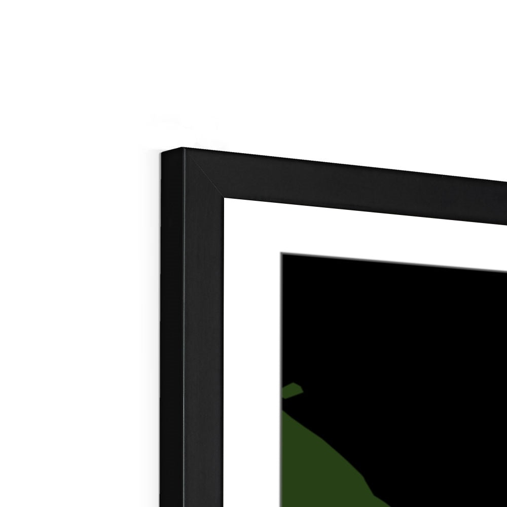 Ангола - Карта океанического водосборного бассейна, черная с легендой, версия 2 - Рамочная печать