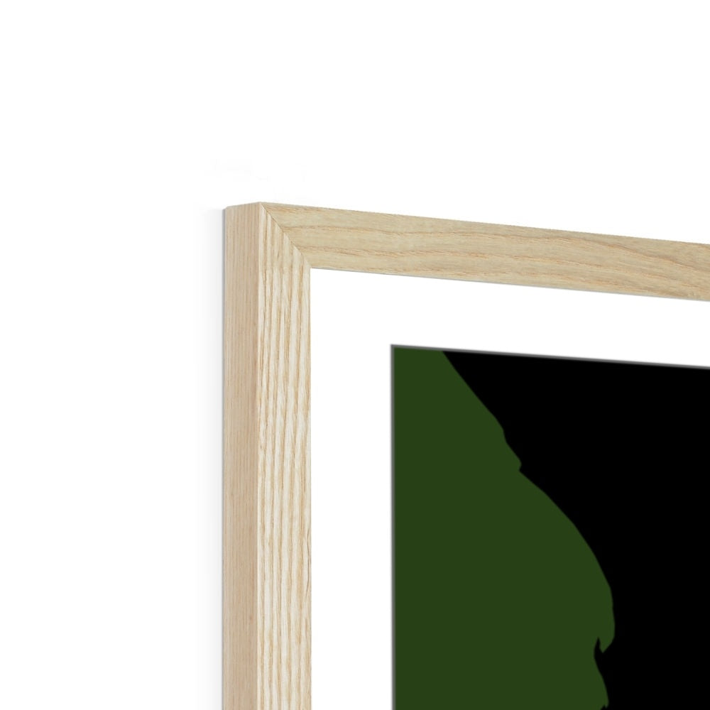 दक्षिण अफ़्रीका - महासागर जल निकासी बेसिन मानचित्र, लेजेंड v2 के साथ काला - फ़्रेमयुक्त प्रिंट