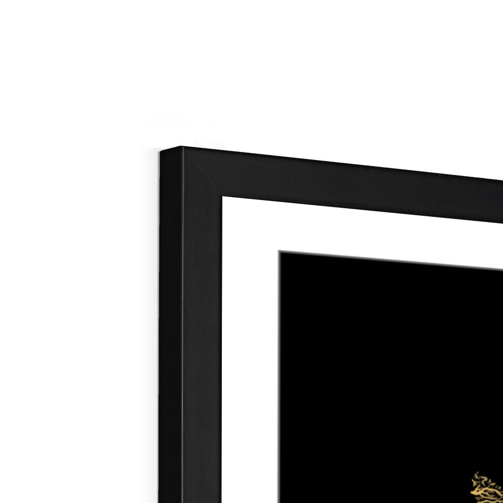 संयुक्त राज्य अमेरिका - महासागर जल निकासी बेसिन मानचित्र, लेजेंड v1 के साथ काला - फ़्रेमयुक्त प्रिंट