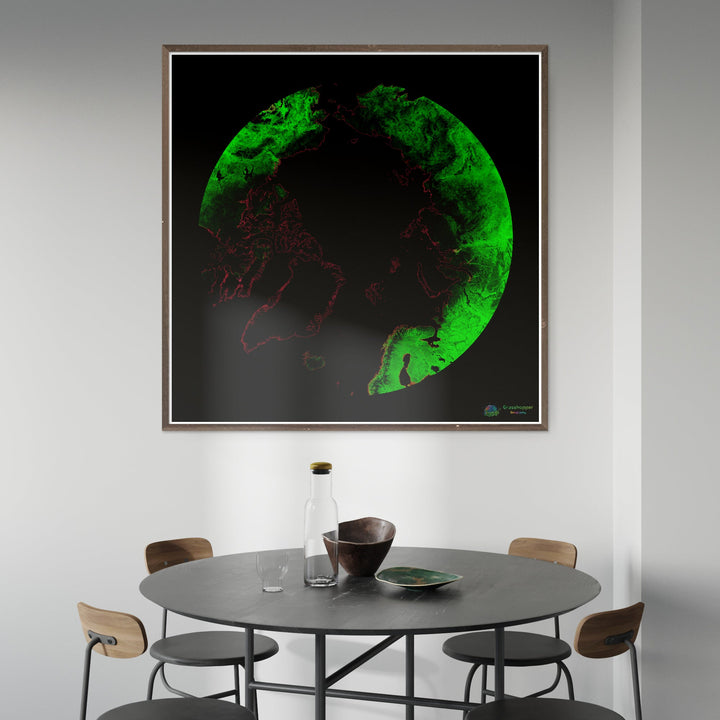 The Arctic - Forest cover map - Fine Art Print
