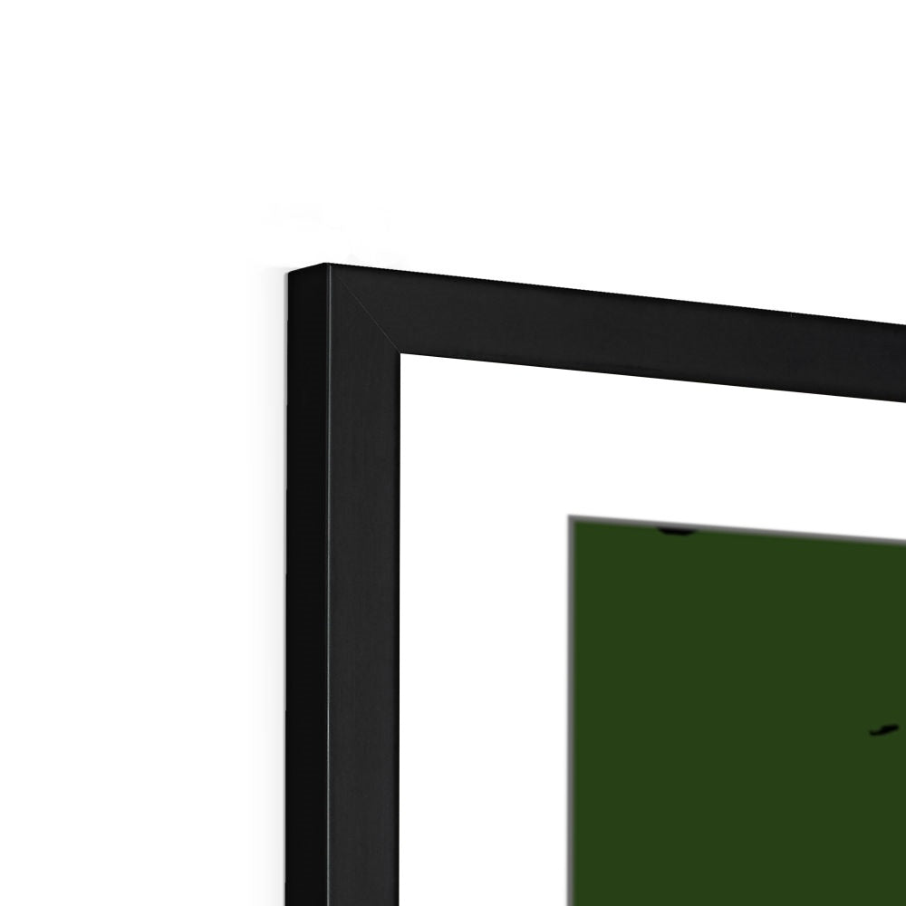 दक्षिण अमेरिका - महासागर जल निकासी बेसिन मानचित्र, लेजेंड v2 के साथ काला - फ़्रेमयुक्त प्रिंट