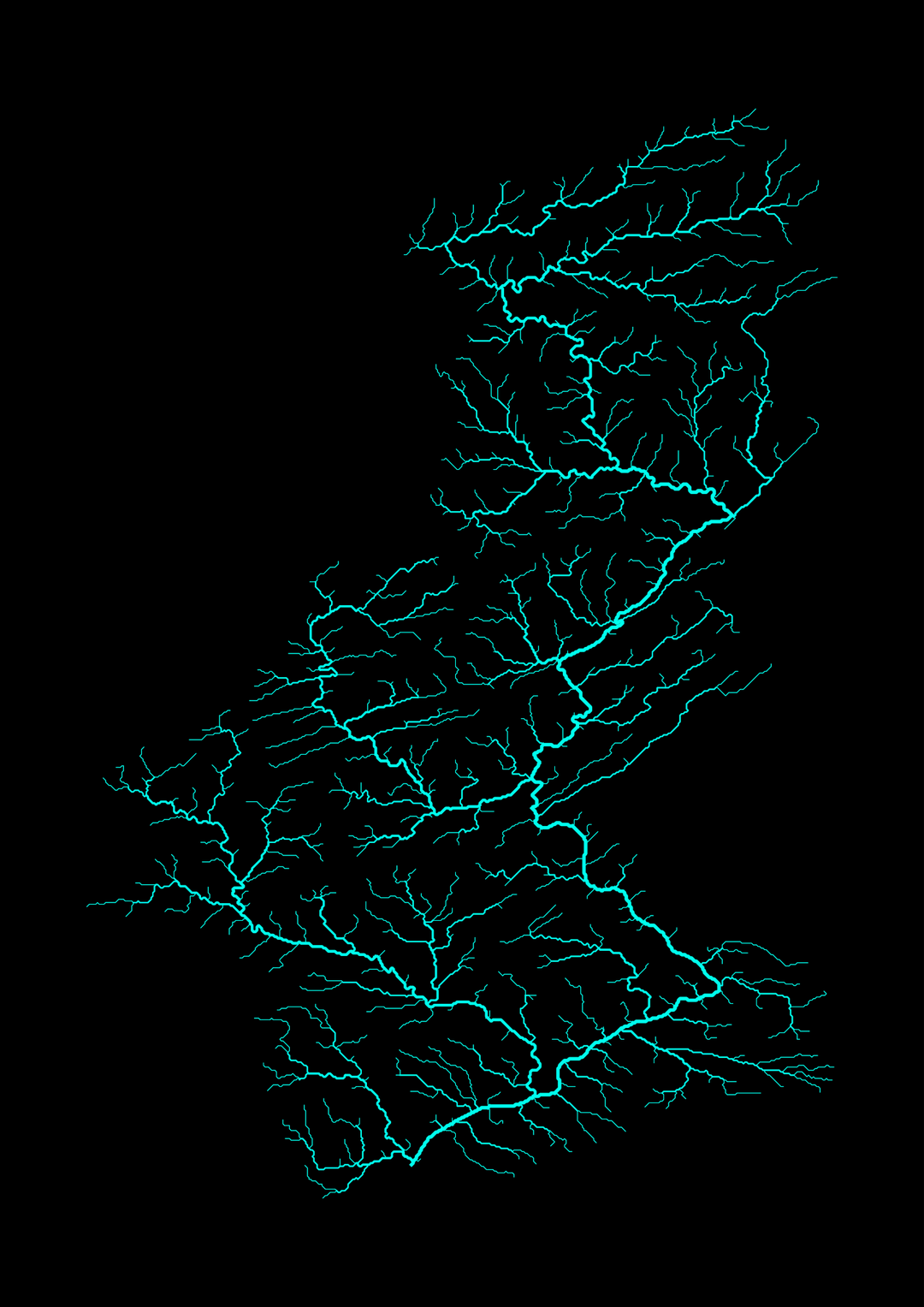CUSTOM Delaware river map