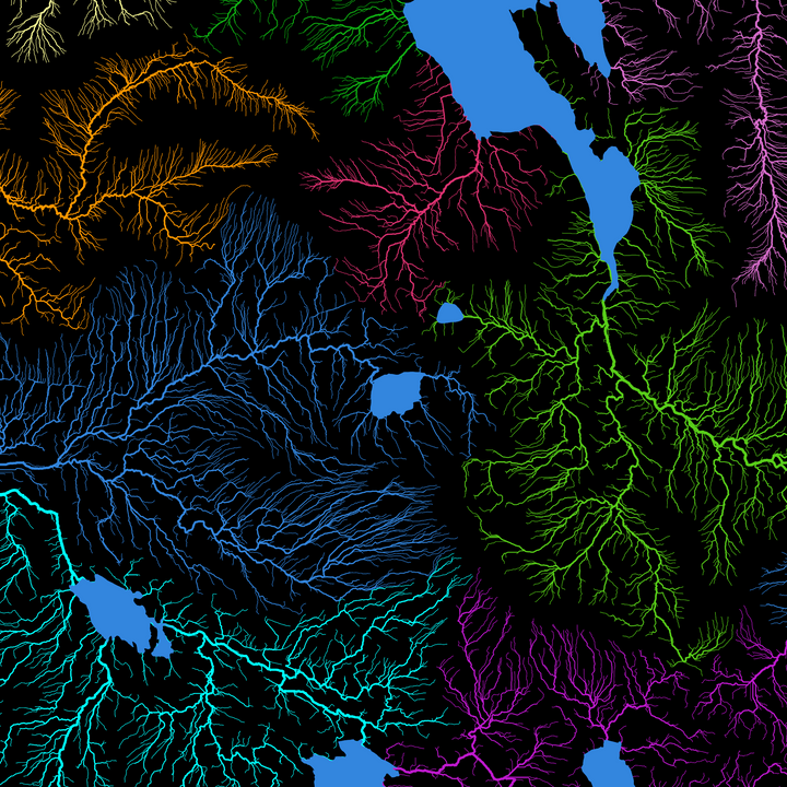 CUSTOM Jackson Lake river maps