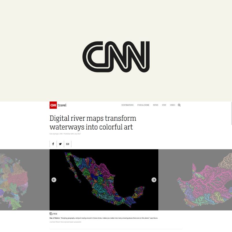 Screenshot of CNN article about Grasshopper Geography