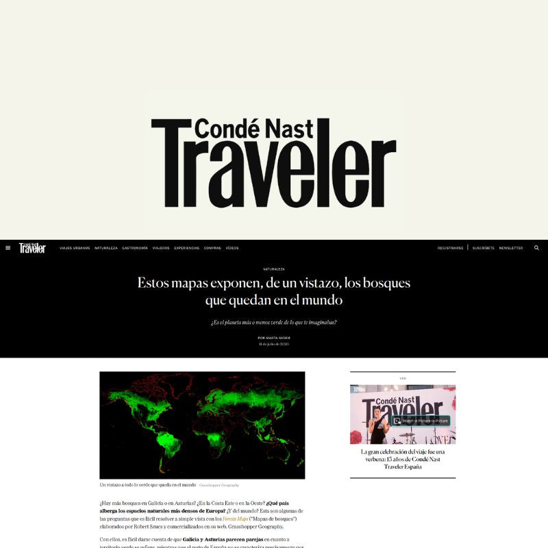 Screenshot of article about Grasshopper Geography on Condé Nast Traveler