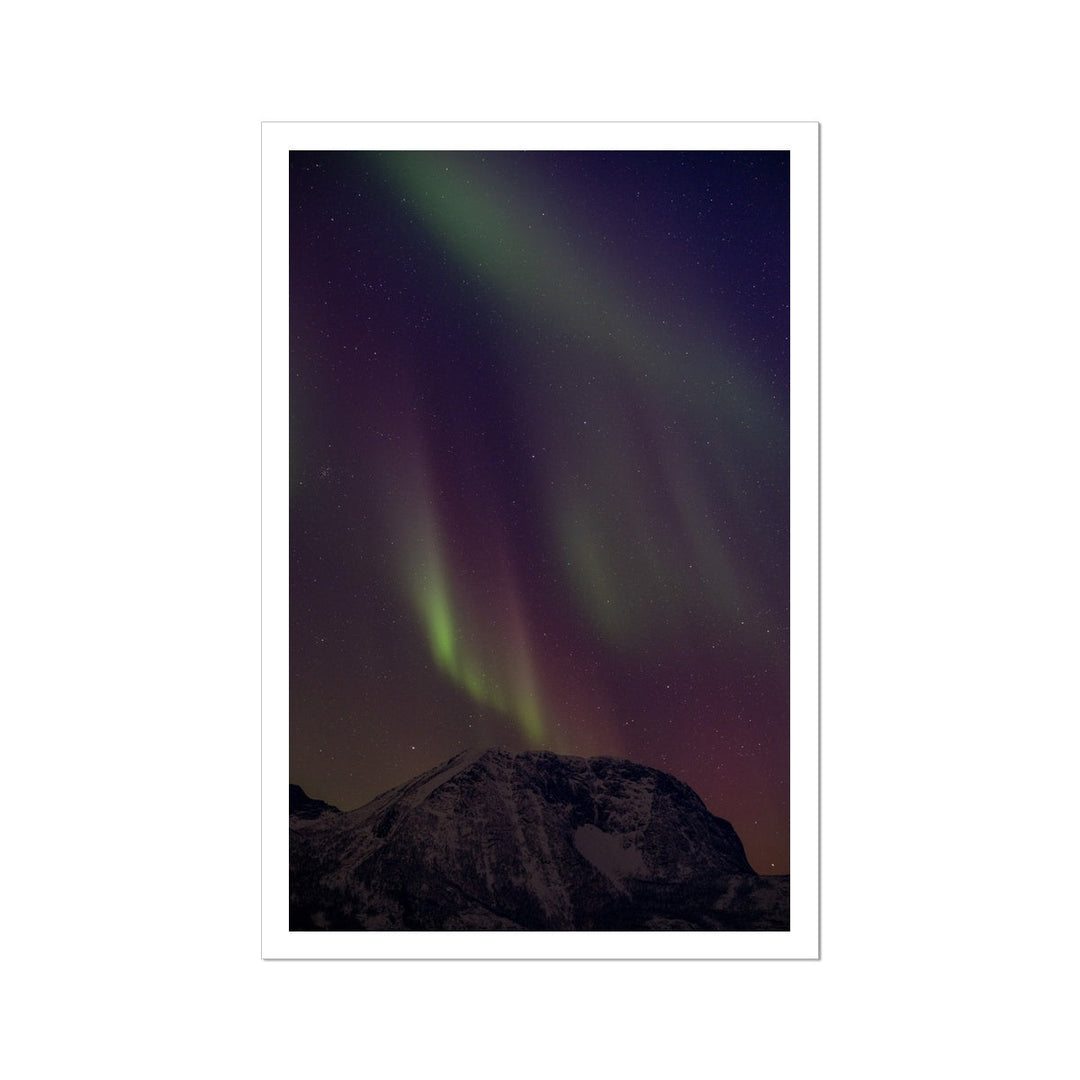 Aurora above Lundøya I - Rolled Canvas