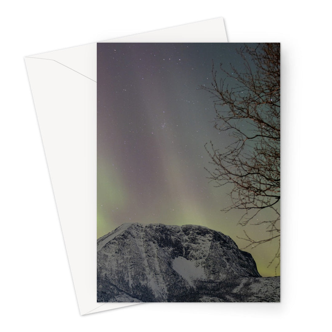 Aurora above Lundøya III - Greeting Card