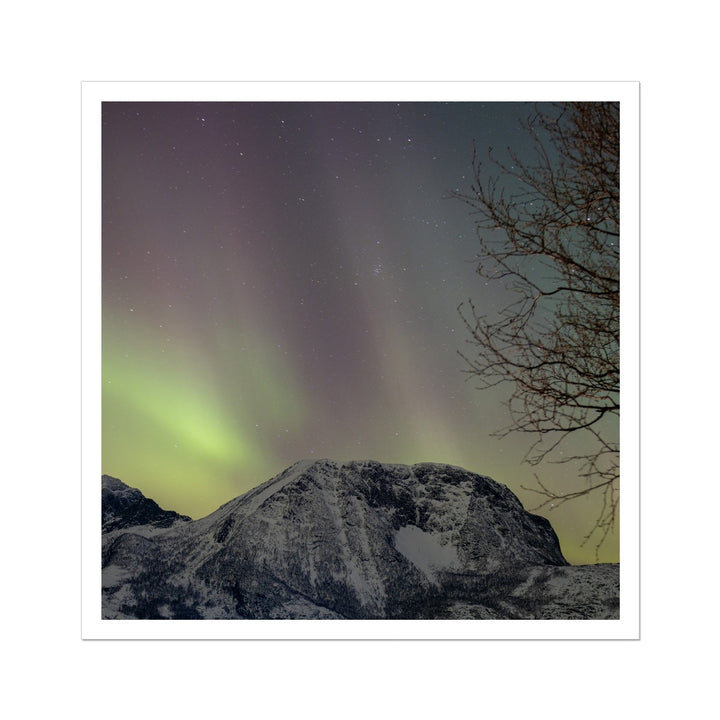 Aurora above Lundøya III - Rolled Canvas