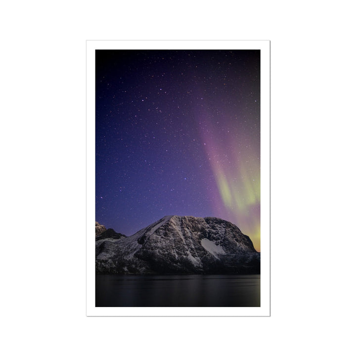 Aurora above Lundøya IV - Rolled Canvas