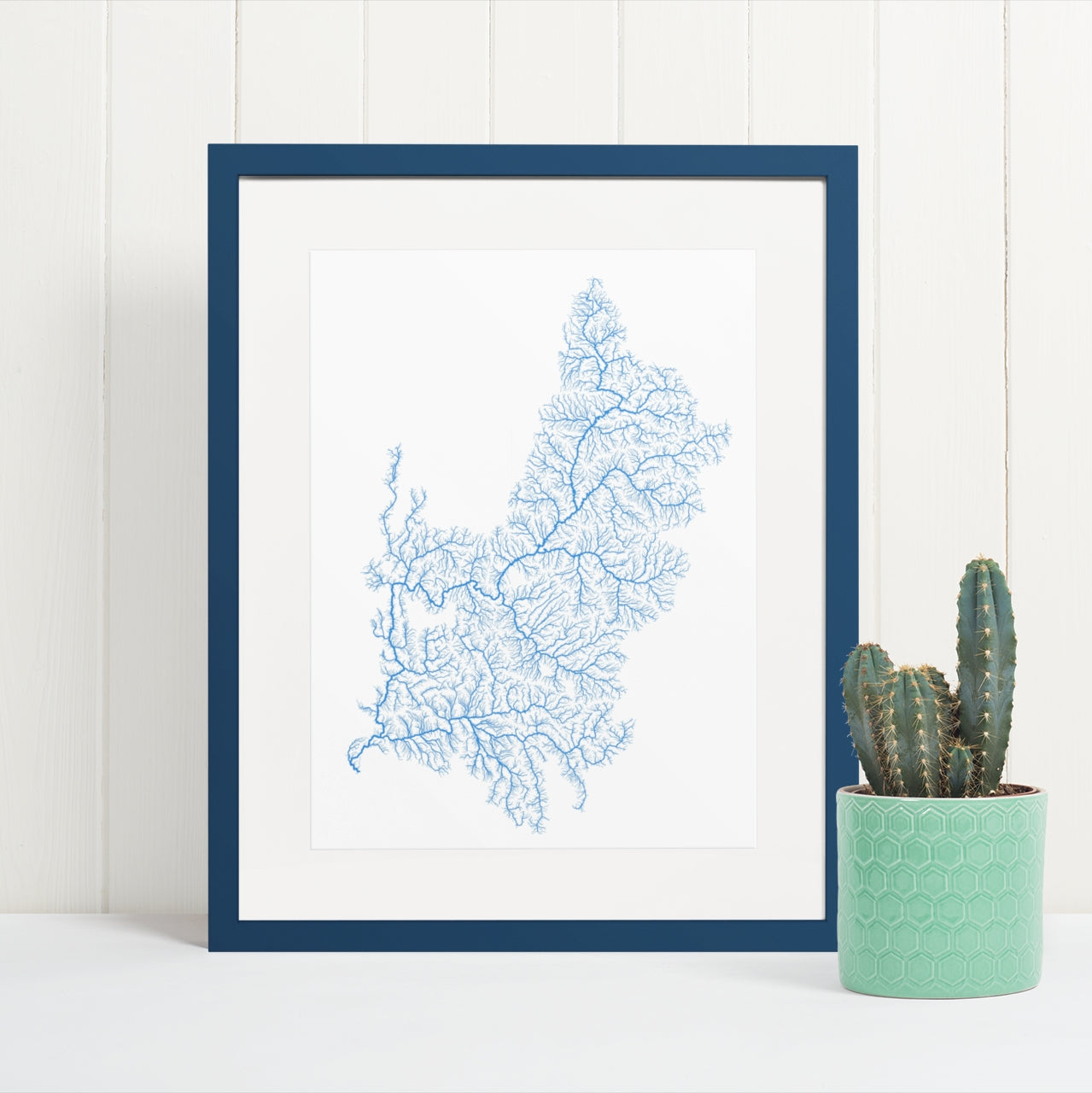 CUSTOM Colorado river basin map Fine Art Print – Grasshopper Geography