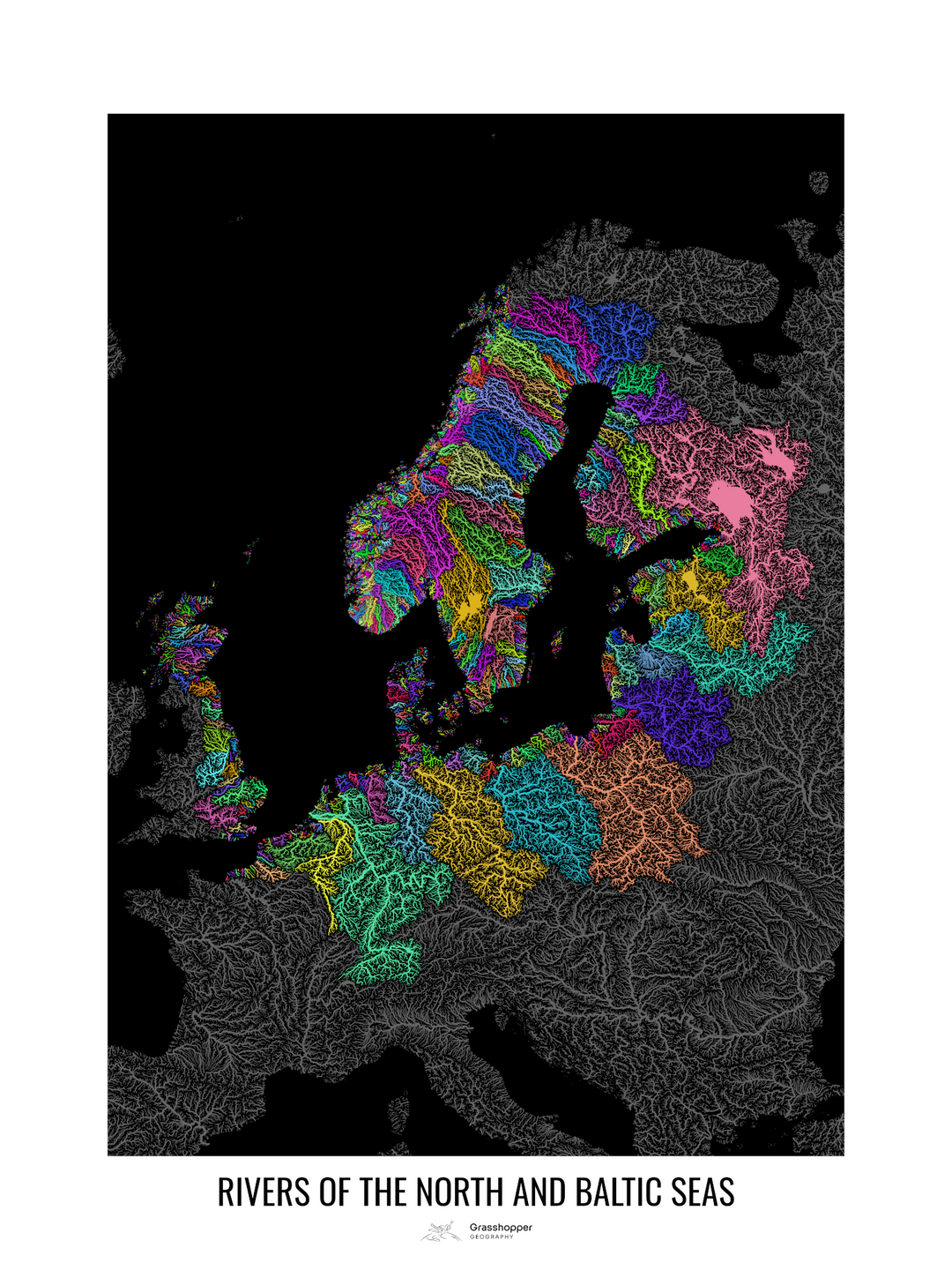 CUSTOM North, Baltic and Mediterranean sea river maps