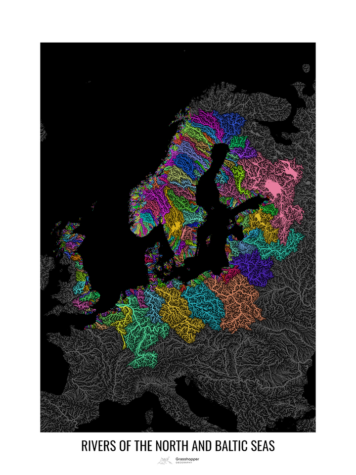 CUSTOM North, Baltic and Mediterranean sea river maps