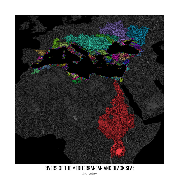 CUSTOM North, Baltic and Mediterranean sea river maps