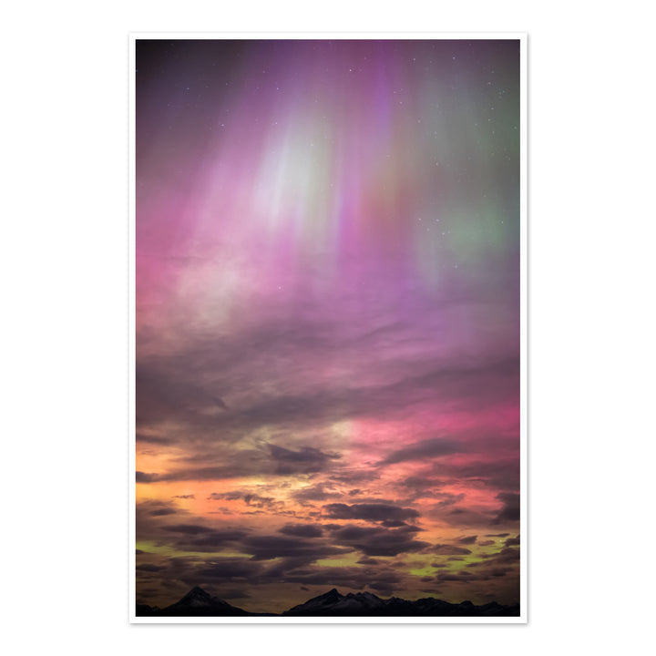 Rainbow aurora V Photo Art Print