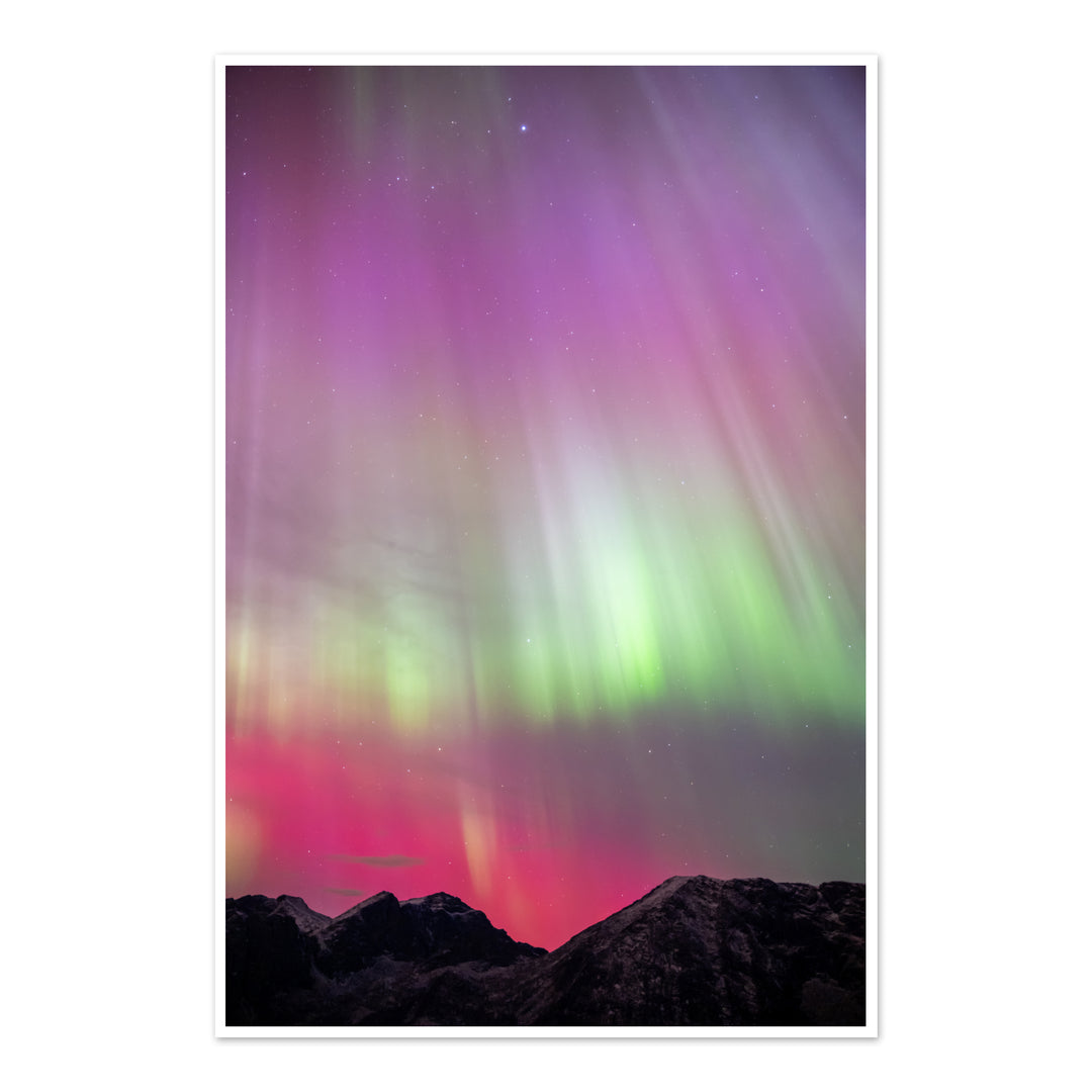 Rainbow aurora VII Photo Art Print
