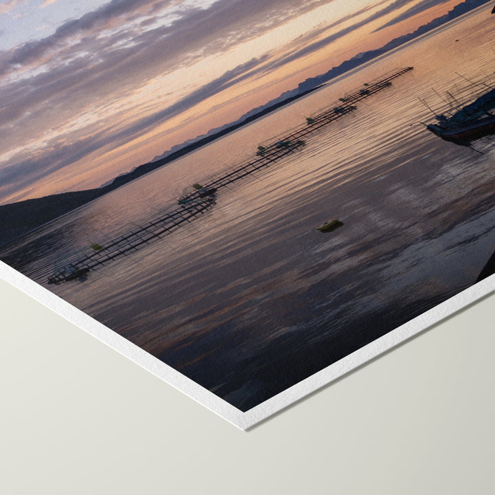 Sonnenuntergang über den Fischgehegen I - Hahnemühle Photo Rag Print
