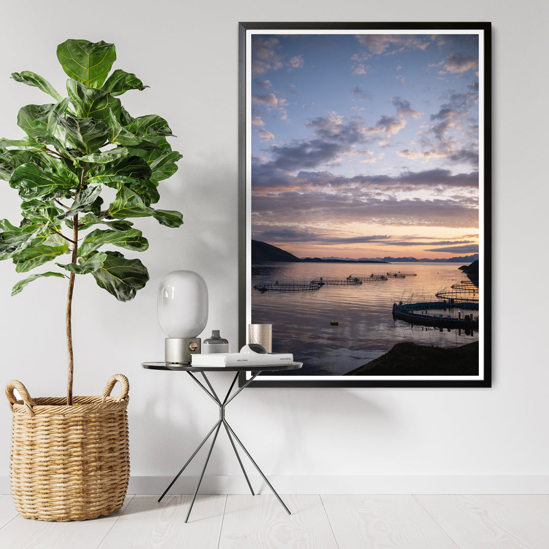 Sonnenuntergang über den Fischgehegen I - Hahnemühle Photo Rag Print