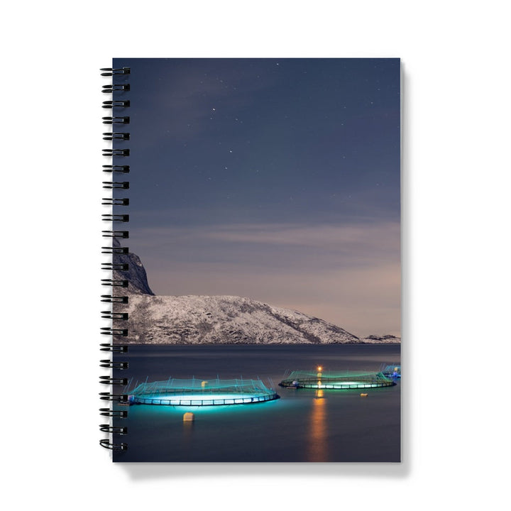 Fish pens under a full moon - Notebook