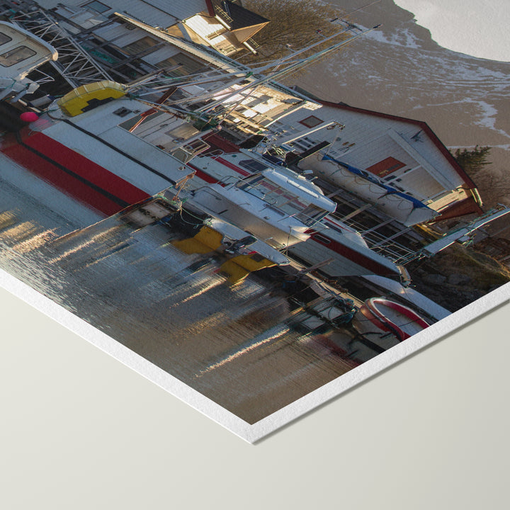 Гавань Скутвик в лучах заходящего солнца - Hahnemühle Photo Rag Print