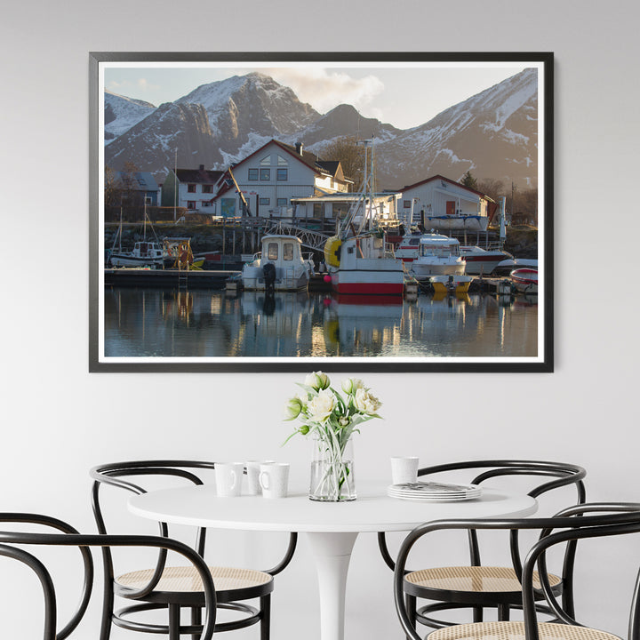 Гавань Скутвик в лучах заходящего солнца - Hahnemühle Photo Rag Print