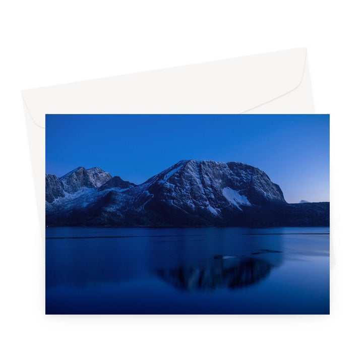 Lundøya just after sunset - Greeting Card