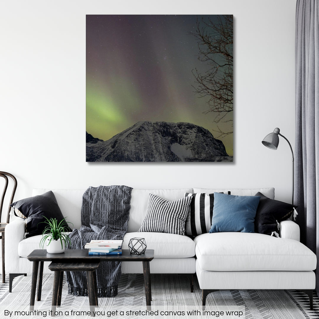 Aurora above Lundøya III - Rolled Canvas