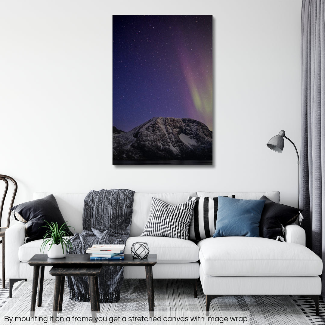 Aurora above Lundøya IV - Rolled Canvas