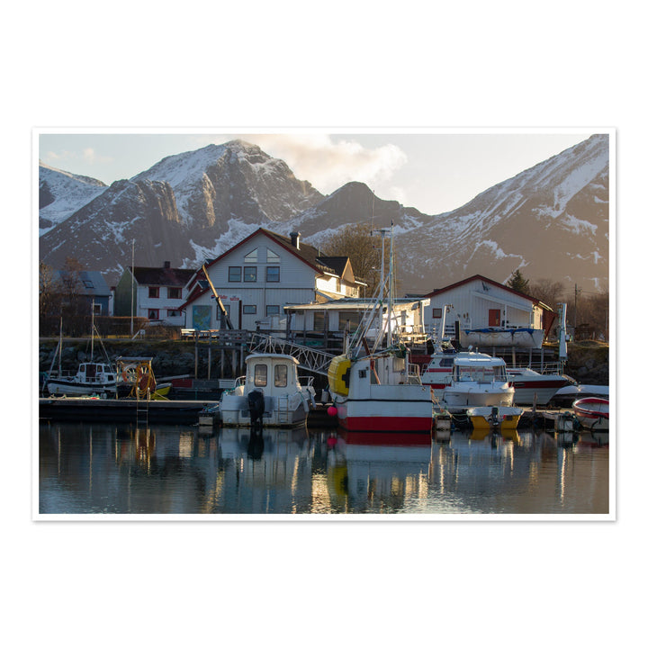 Гавань Скутвик в лучах заходящего солнца - Hahnemühle Photo Rag Print