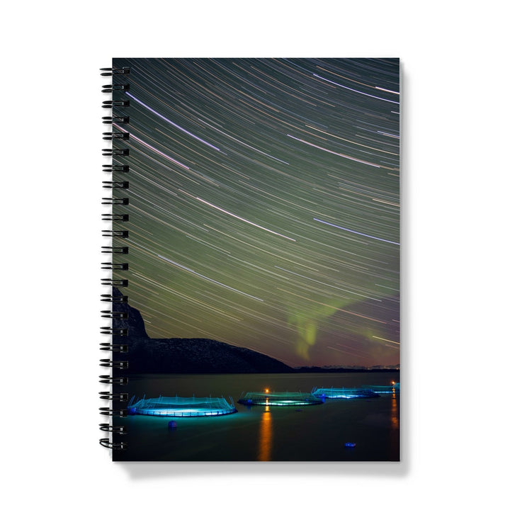 Star trails with aurora above the fish pens I - Notebook