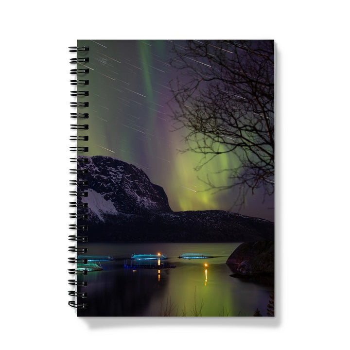 Star trails with aurora above the fish pens V - Notebook