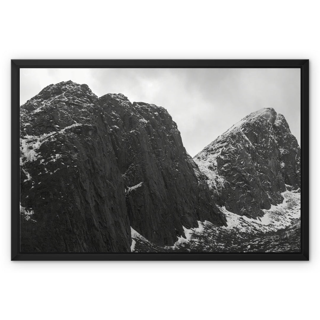 Uneinladend – Gerahmte Leinwand