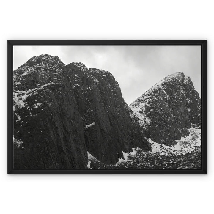 Uneinladend – Gerahmte Leinwand