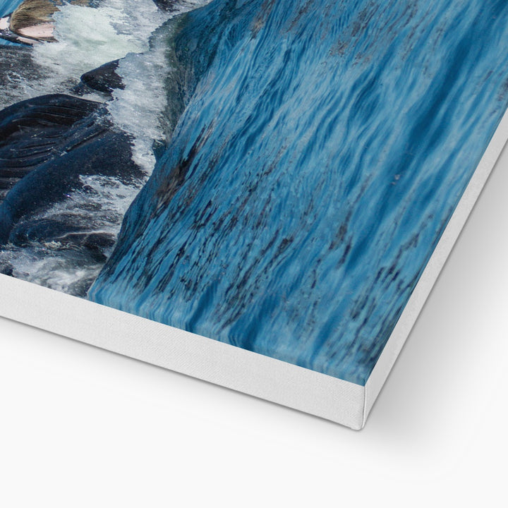 Buckelwale beim Fressen mit Blasennetzen III – Leinwand