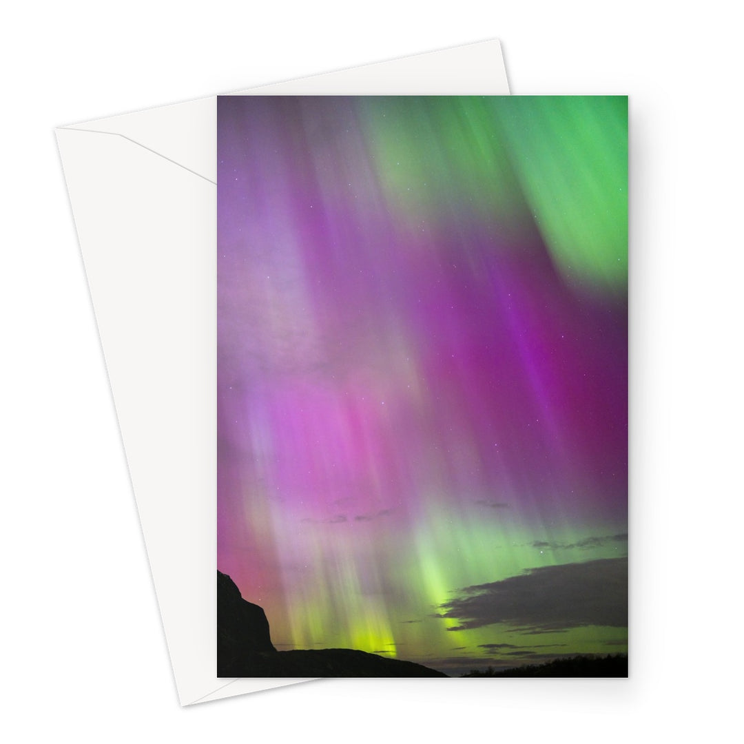 Rainbow aurora IX Greeting Card