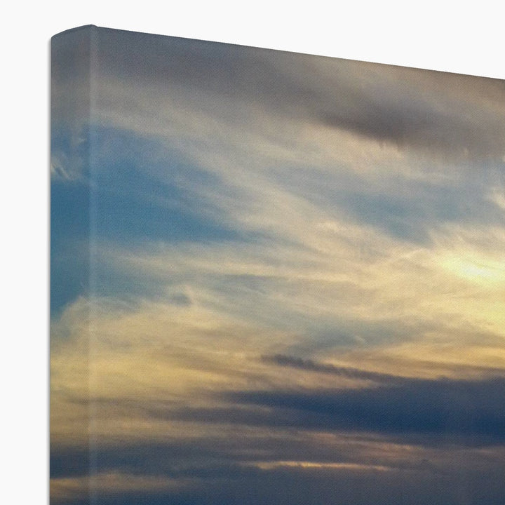 Sonnenuntergang mit Walen - Leinwand