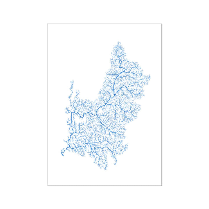 CUSTOM Colorado river basin map Fine Art Print