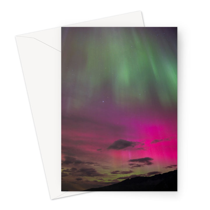 Rainbow aurora IV Greeting Card