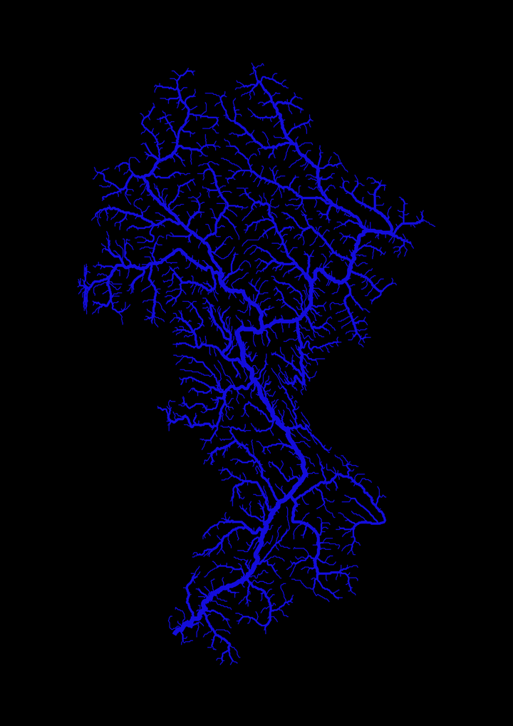 Mapas fluviales del territorio PERSONALIZADO de Skeena, Nass y Gitanyow