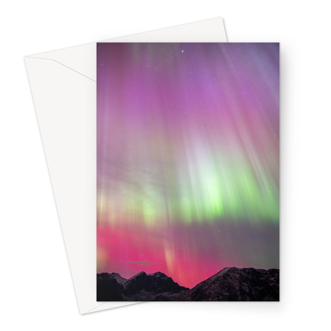 Rainbow aurora VII Greeting Card