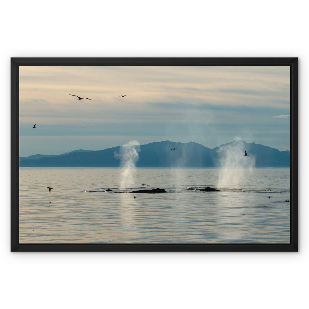 Silhouettes - Framed Canvas