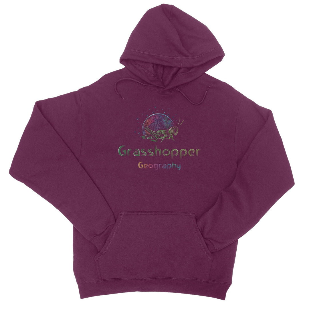 Grasshopper Geography Logo College Hoodie