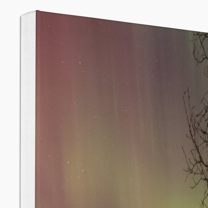 Fischgehege über Lundøya mit Aurora I – Leinwand