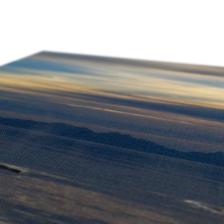 Sonnenuntergang mit Walen - Leinwand