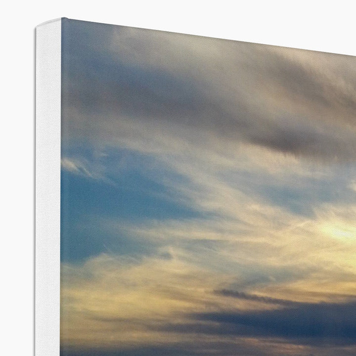 Sonnenuntergang mit Walen - Leinwand